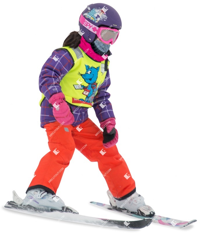 Girl skiing png people (2784)