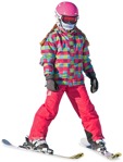 Cut out people - Girl Skiing 0003 | MrCutout.com - miniature
