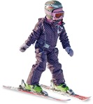 Cut out people - Girl Skiing 0004 | MrCutout.com - miniature