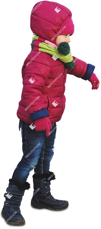 Girl standing entourage people (697)