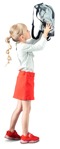 Girl standing  (7056) - miniature