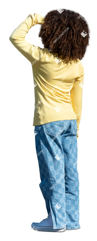 Girl standing cut out pictures (20200)