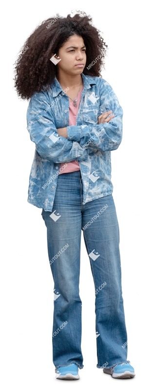 Girl standing person png (18672)