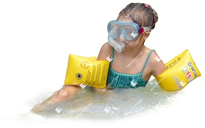 Girl swimming cut out pictures (3015)