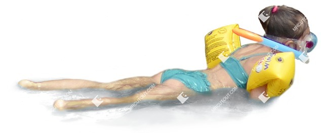Girl swimming people png (3051)