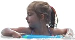 Cut out people - Girl Swimming 0005 | MrCutout.com - miniature