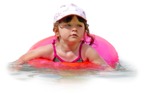 Girl swimming people png (7927) - miniature