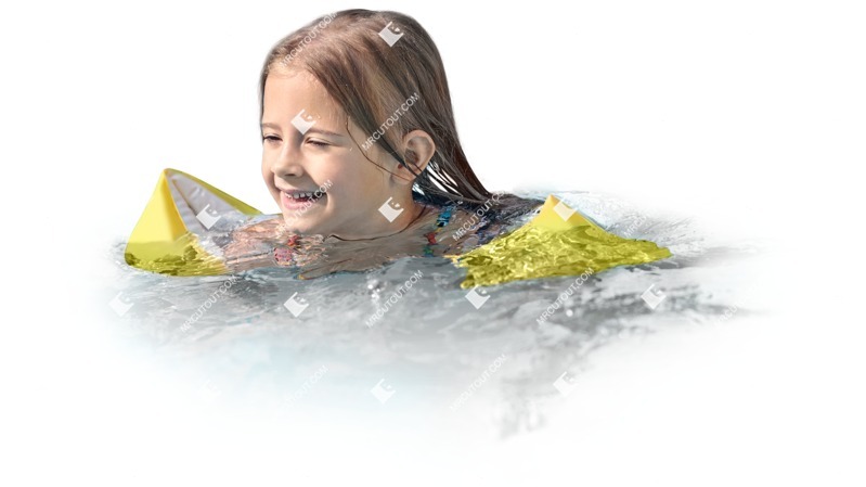 Girl swimming people png (12932)