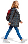 Girl walking people png (6024) - miniature