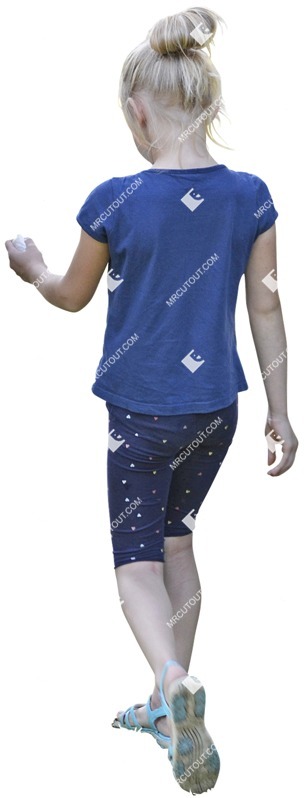 Girl walking people cutouts (4425)