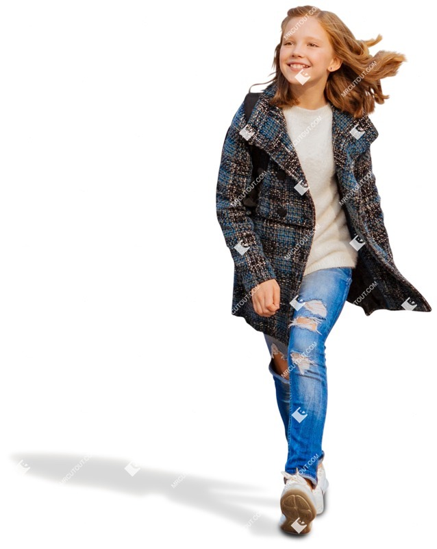 Girl walking person png (5868)
