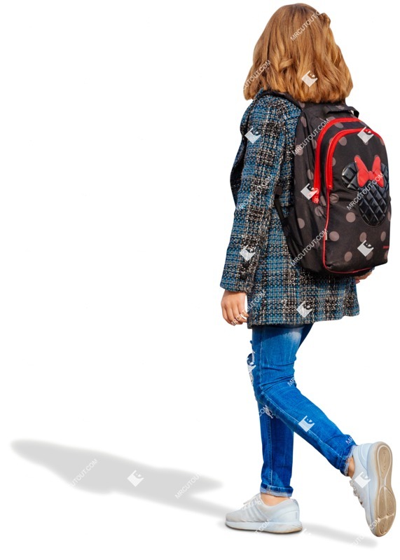 Girl walking person png (5966)