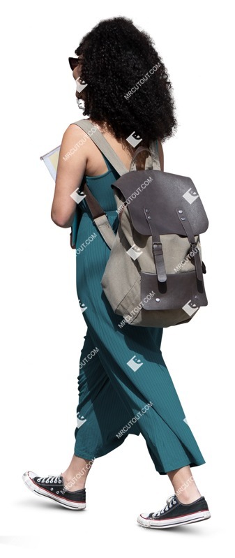 Girl walking people png (16530)