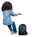 Girl with a book people png (20339) - miniature