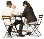 Group eating seated people png (11411) - miniature