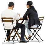 Group eating seated people png (11416) - miniature