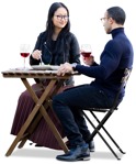Group eating seated people png (11622) | MrCutout.com - miniature