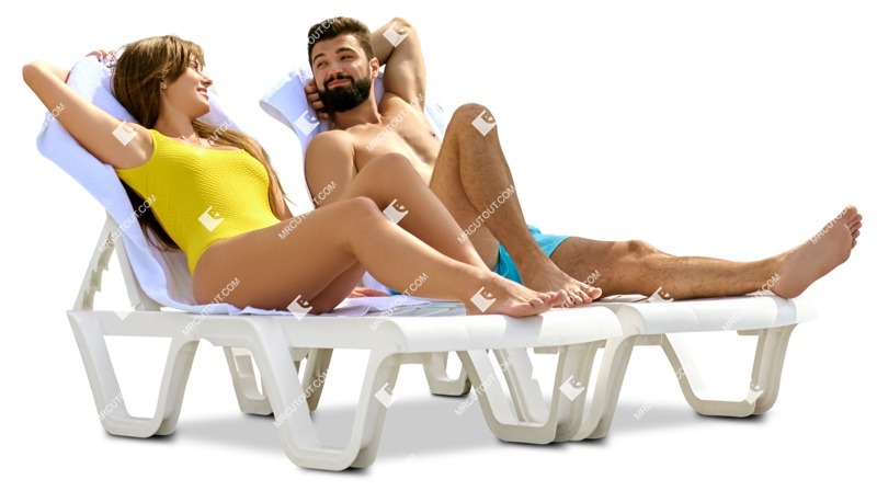 Group in a swimsuit lying photoshop people (12196)