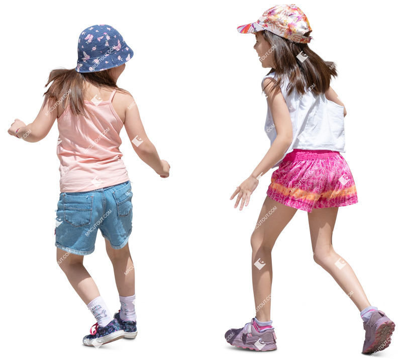 Group of children cut out people (20209)