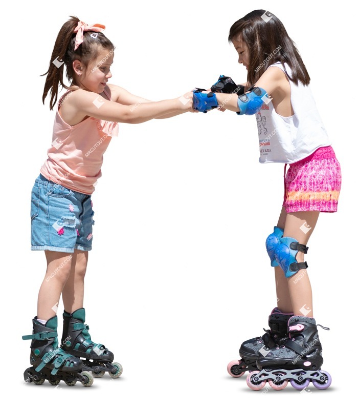 Group of children people cutouts (19666)