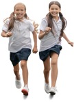 Cut out people - Group Of Children Exercising 0001 | MrCutout.com - miniature
