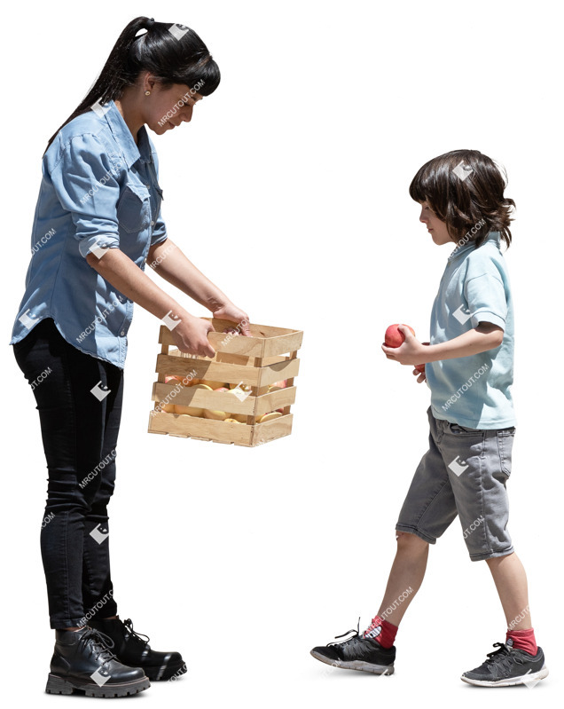 Group of children gardening people png (20361)