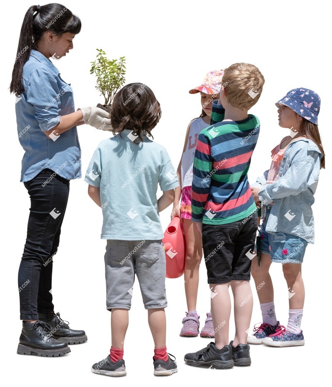 Group of children learning png people (19885)