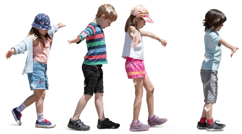 Group of children playing people png (20389)