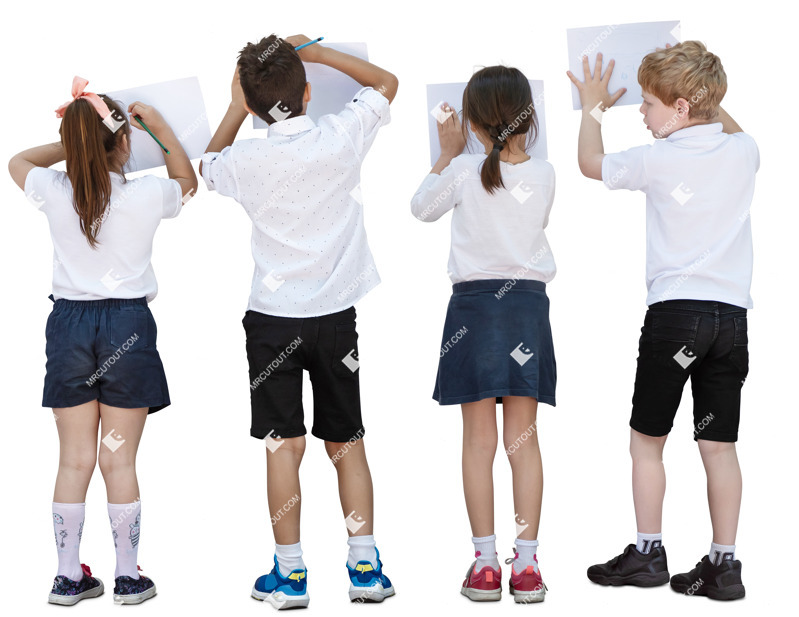 Group of children playing png people (20385)