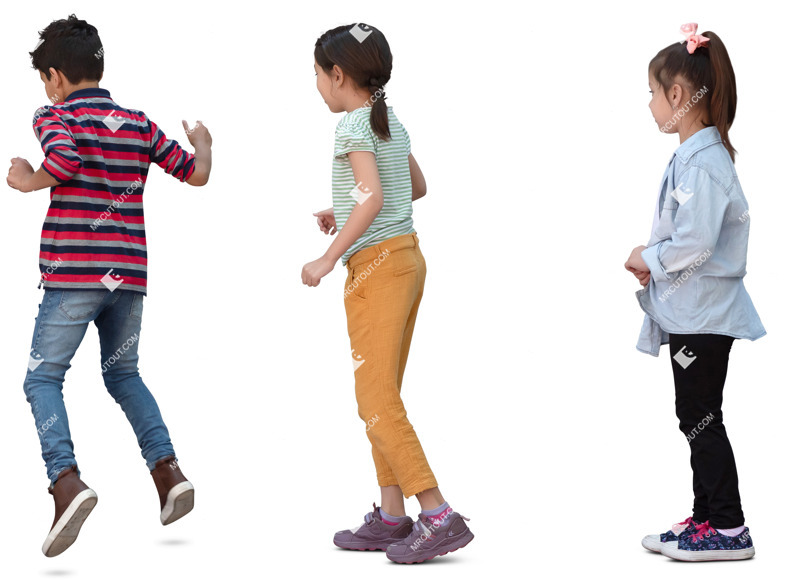 Group of children playing photoshop people (20359)