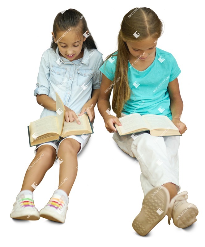 Group of children reading a book people png (13724)