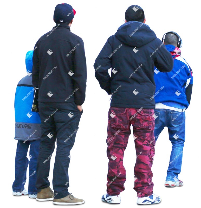 Group of children standing photoshop people (1646)