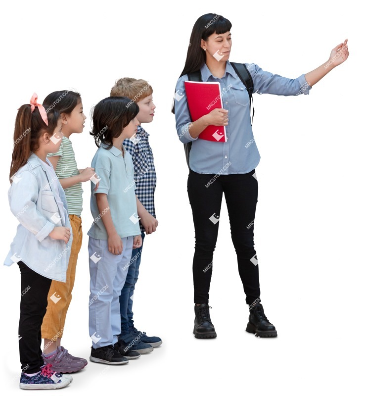 Group of children standing cut out people (19907) Group of children standing cut out people (19907)