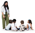 Group of children standing human png (20398) - miniature