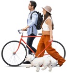 Group of friends cycling png people (12753) | MrCutout.com - miniature