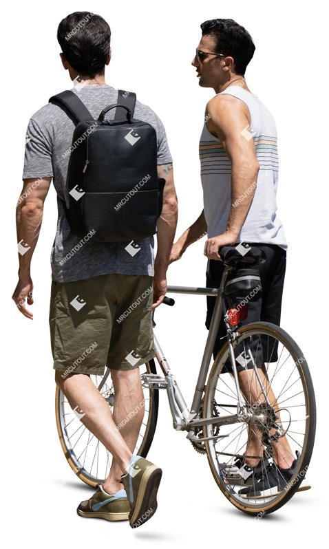 Group of friends cycling entourage people (15846)