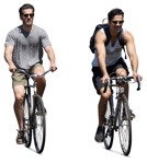 Group of friends cycling person png (16066) | MrCutout.com - miniature