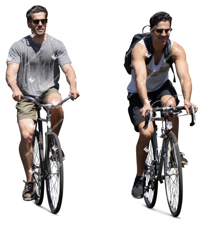 Group of friends cycling person png (15404)