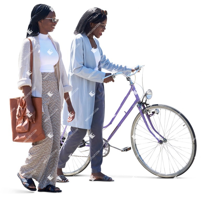 Group of friends cycling people png (15701)