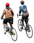Group of friends cycling  (19117) - miniature