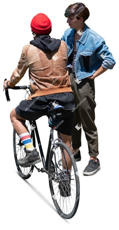 Group of friends cycling png people (19023)