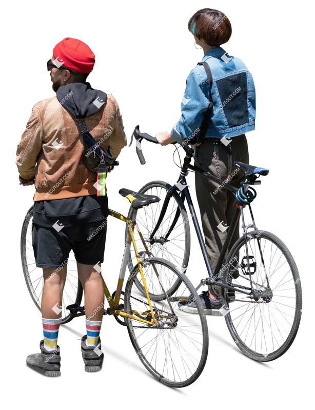 Group of friends cycling png people (19813)