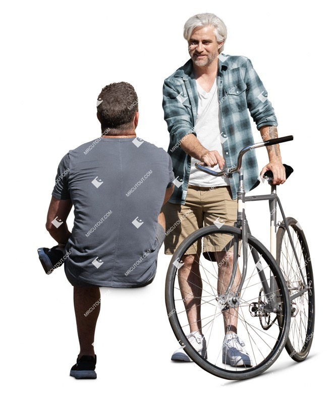 Group of friends cycling photoshop people (17748)