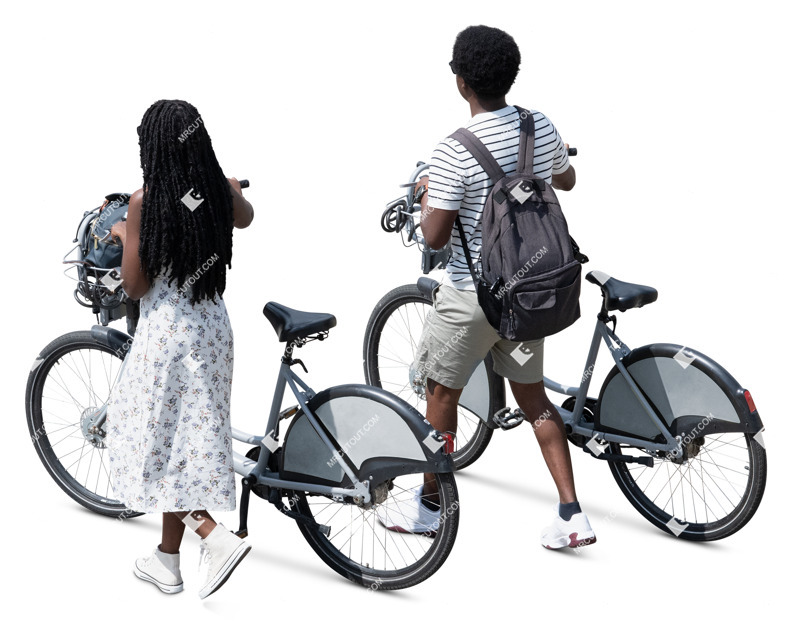 Group of friends cycling person png (20379)