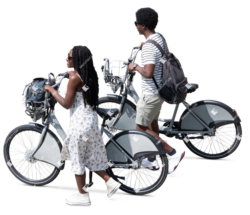 Group of friends cycling person png (17538)