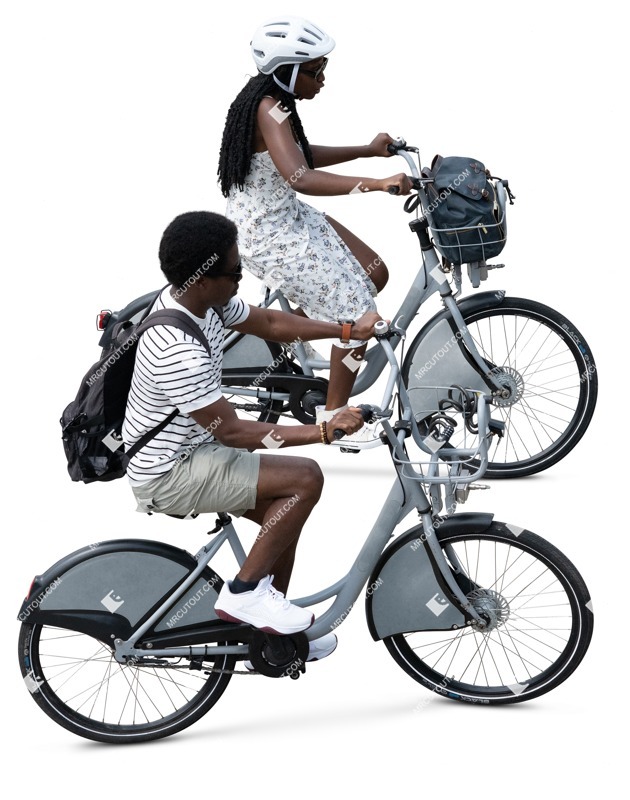 Group of friends cycling person png (17536)