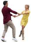 Group of friends dancing people png (12527) | MrCutout.com - miniature