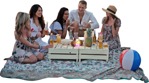 Group of friends drinking people png (6628) - miniature