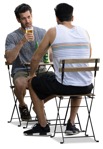 Group of friends drinking people png (16109) | MrCutout.com - miniature