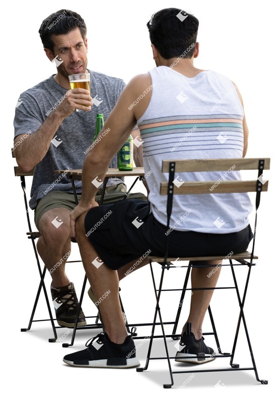 Group of friends drinking people png (15744)